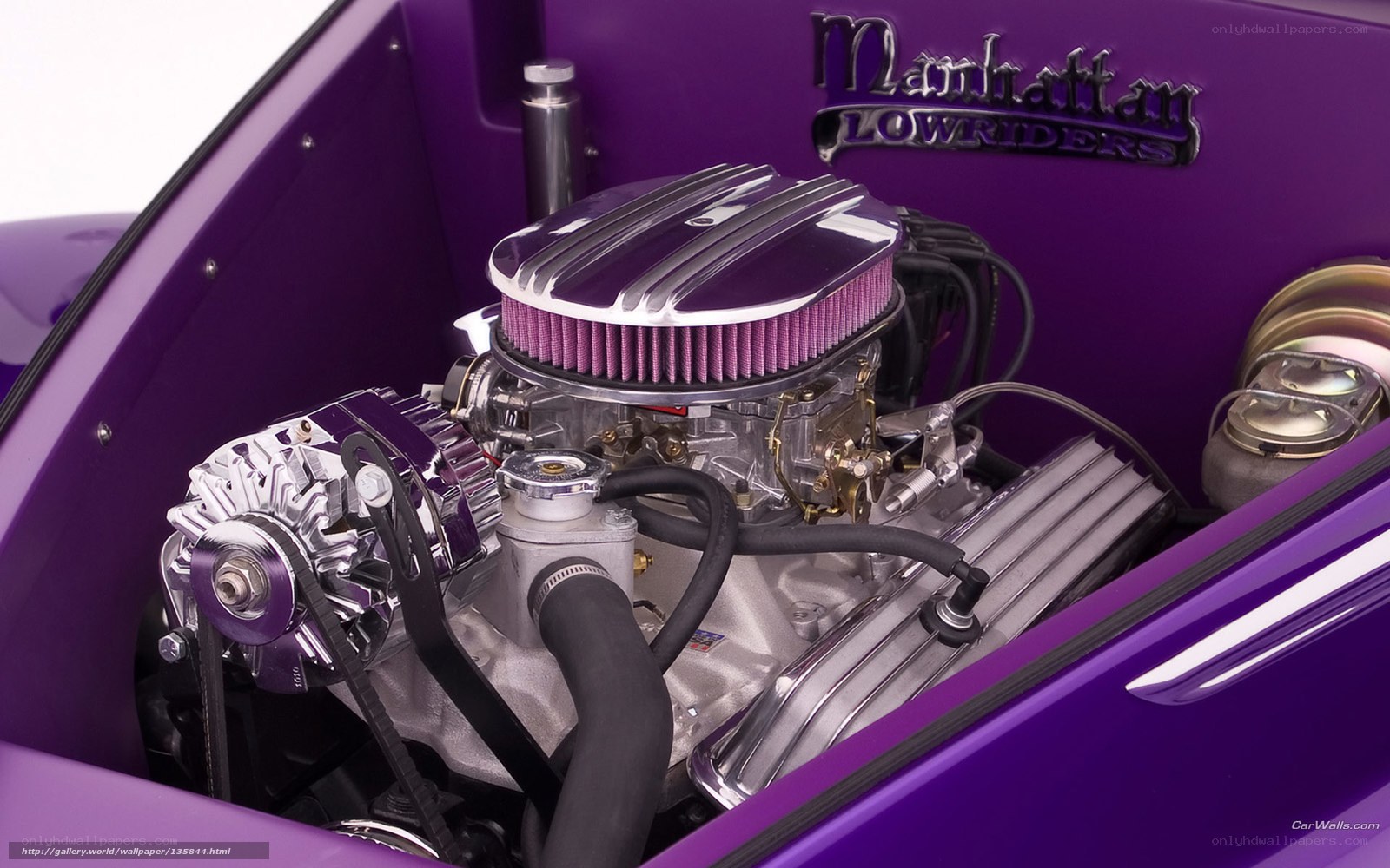 purple lowrider engine