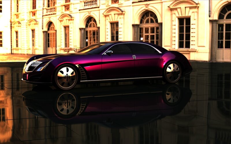 Purple Luxury Car