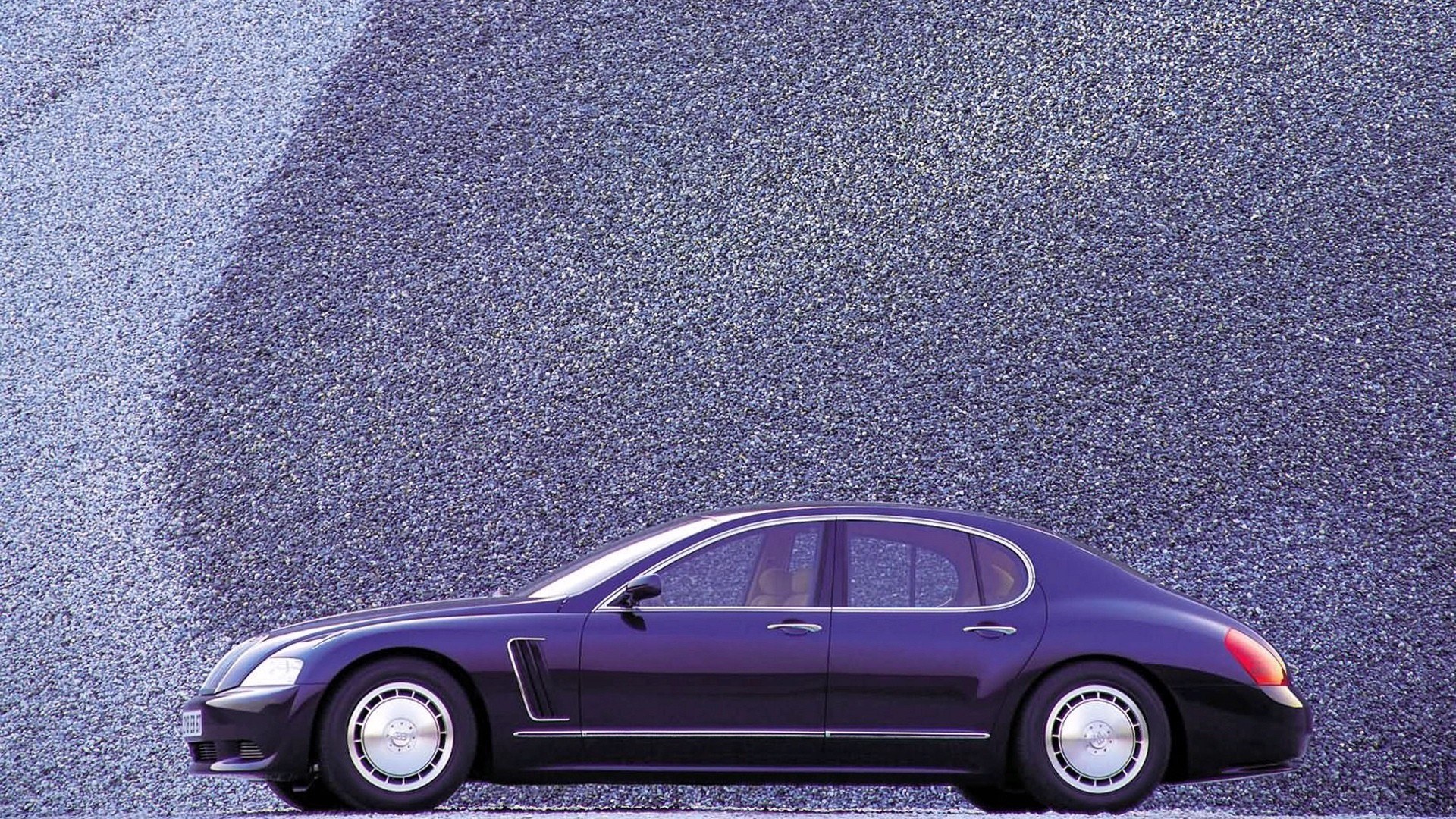 purple luxury sedan