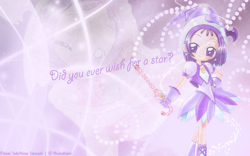 Purple magical girl character