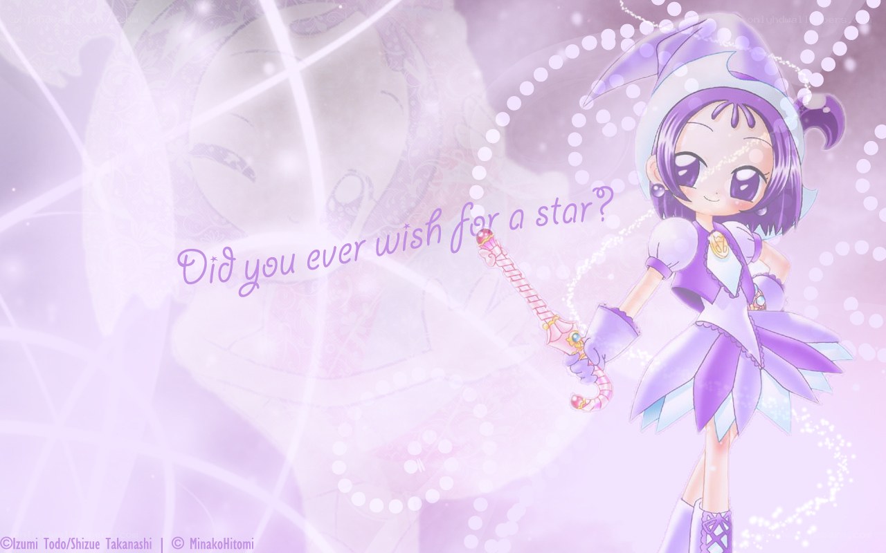 Purple magical girl character