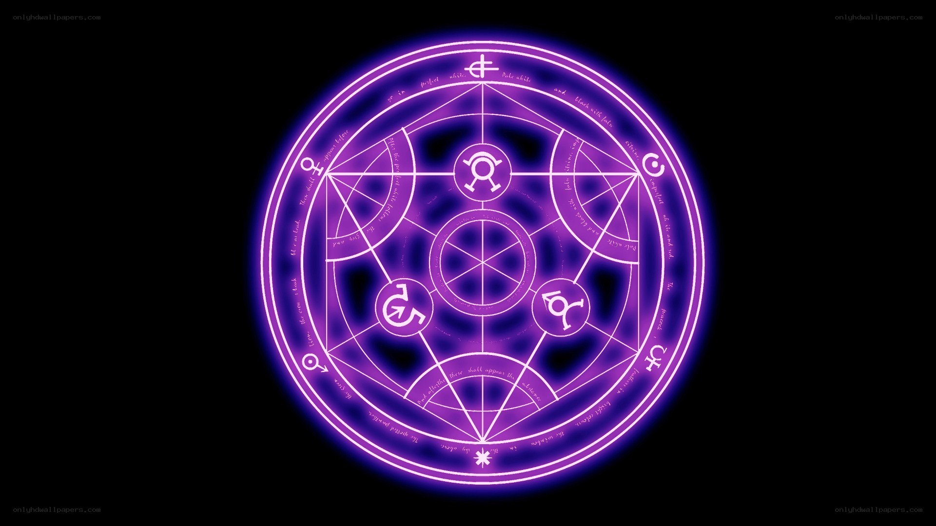purple magical summoning circle