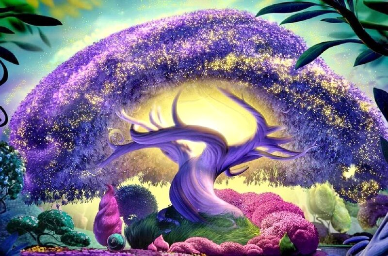 Purple Magical Tree