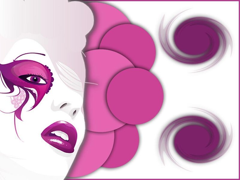 purple makeup art illustration