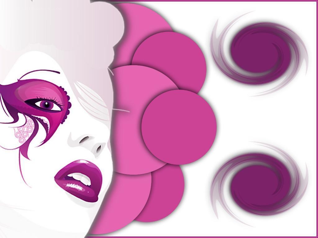 purple makeup art illustration