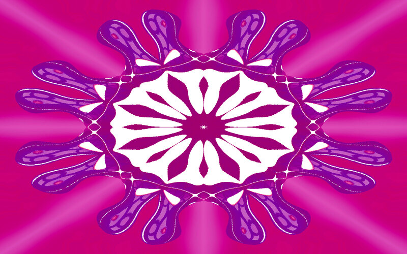 Purple Mandala Design — Magenta