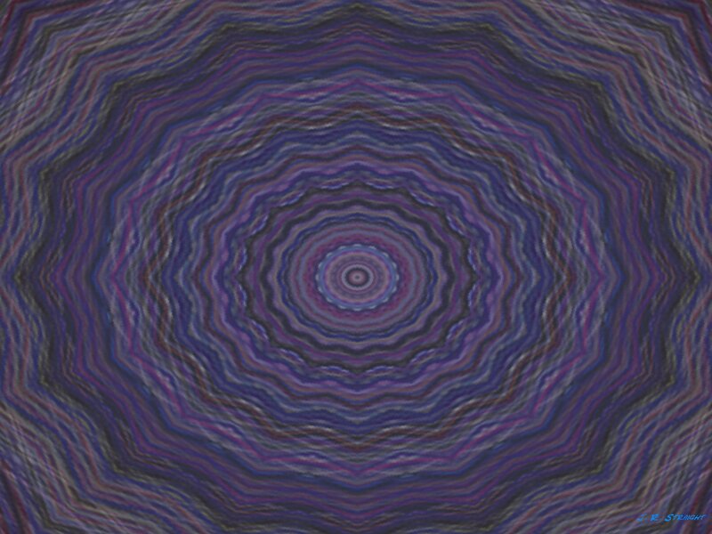 Purple Mandala Pattern — Hypnotic, Abstract