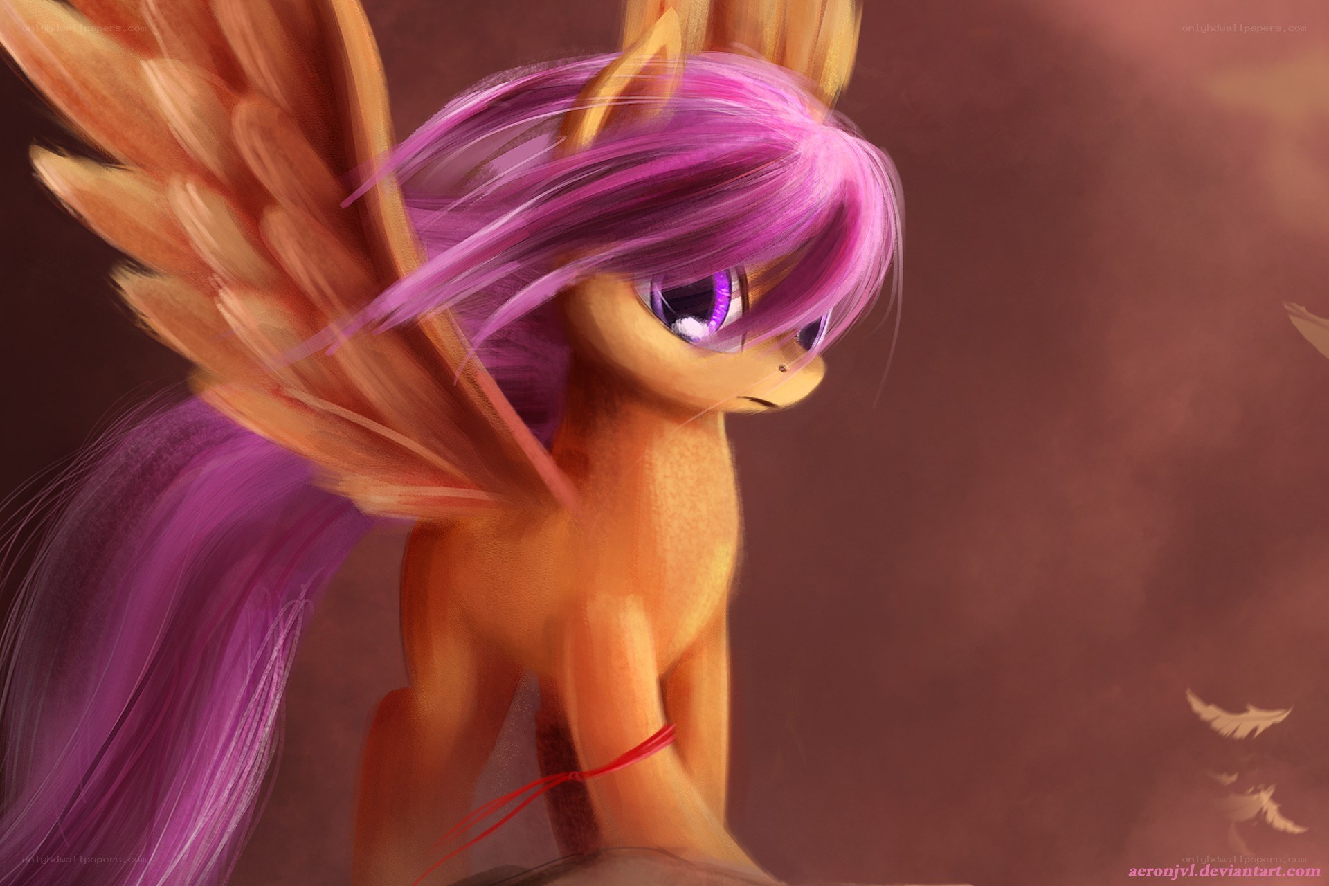 purple-maned pegasus pony