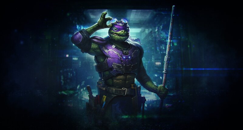 Purple-masked Turtle Warrior