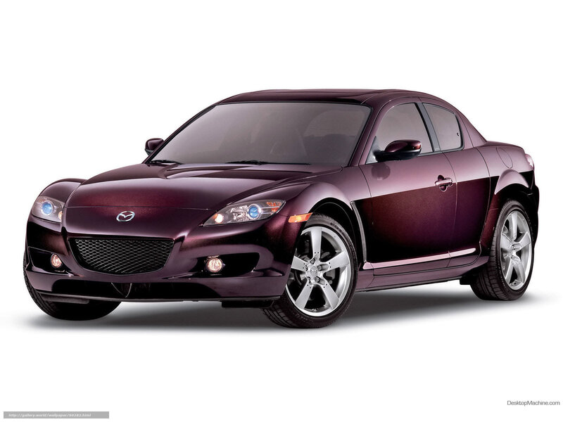 Purple Mazda RX-8 sports car