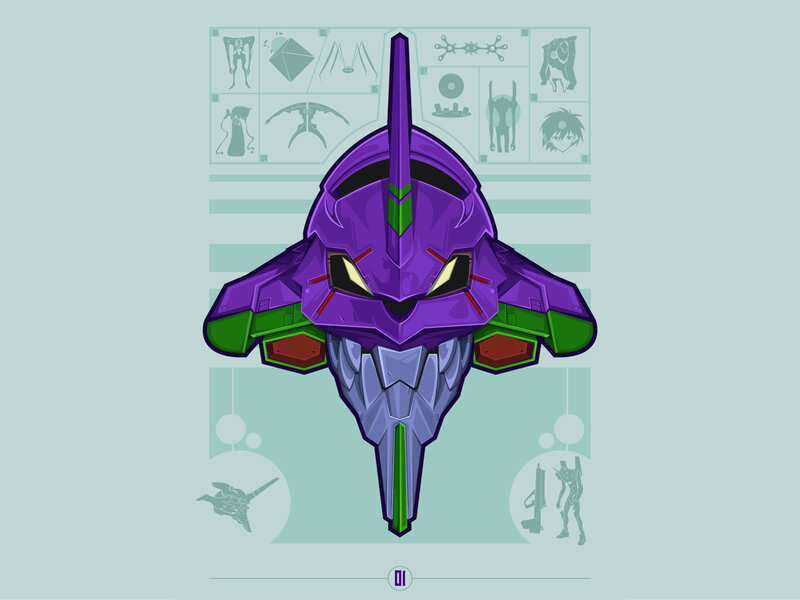 Purple Mecha Head — Dramatic, Digital Art