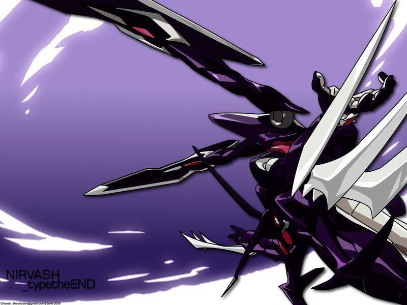 purple mecha in combat