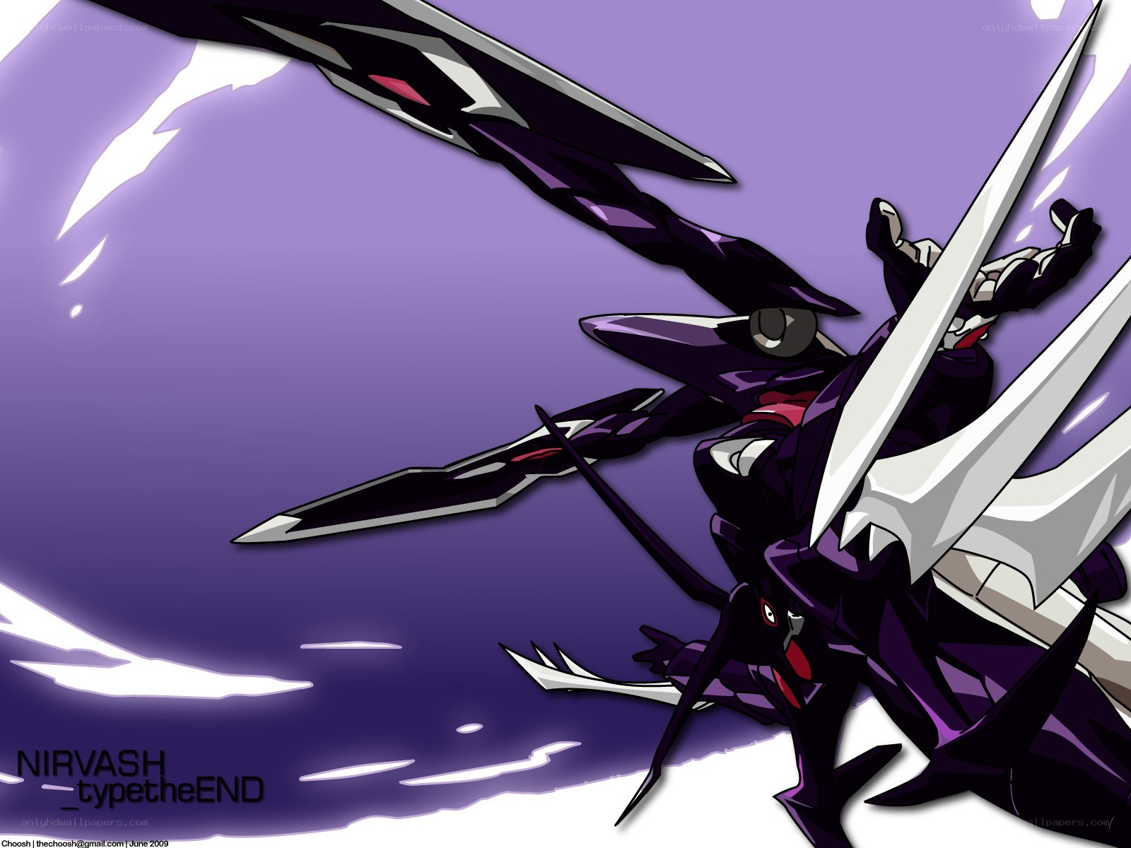 purple mecha in combat