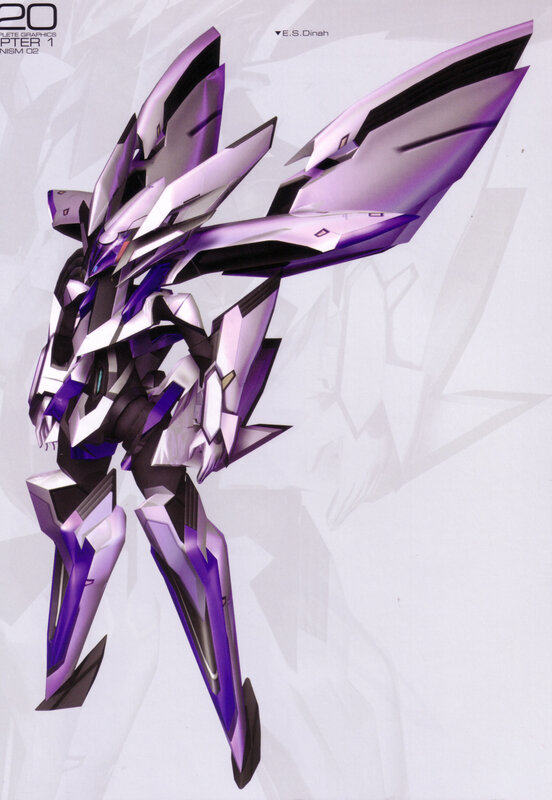 purple mecha robot design