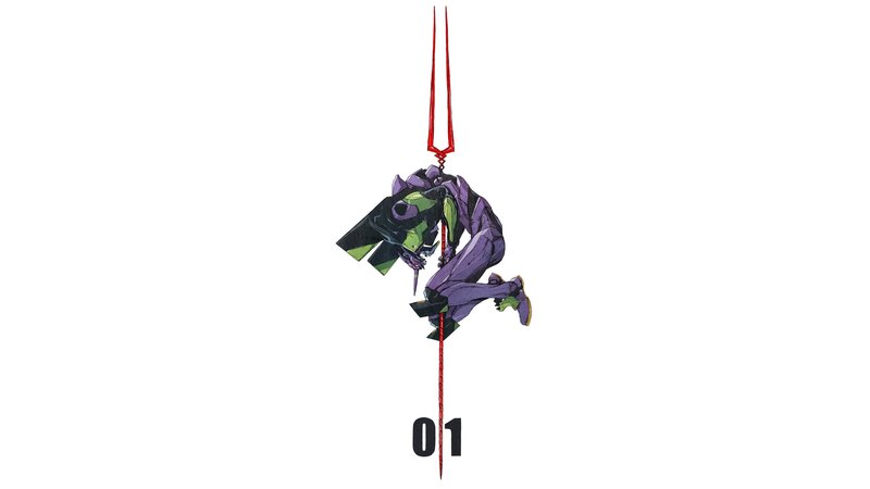 Purple Mecha with Red Spear