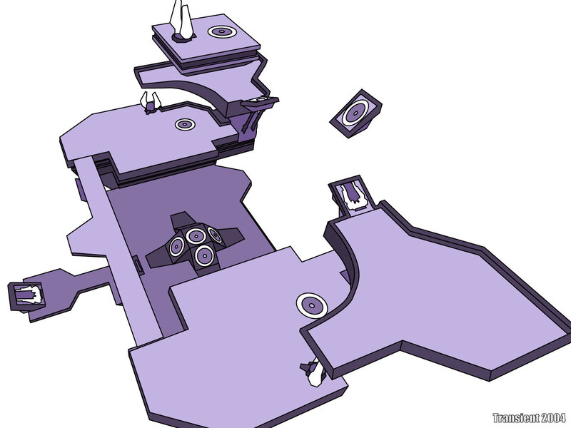 purple mechanical structure