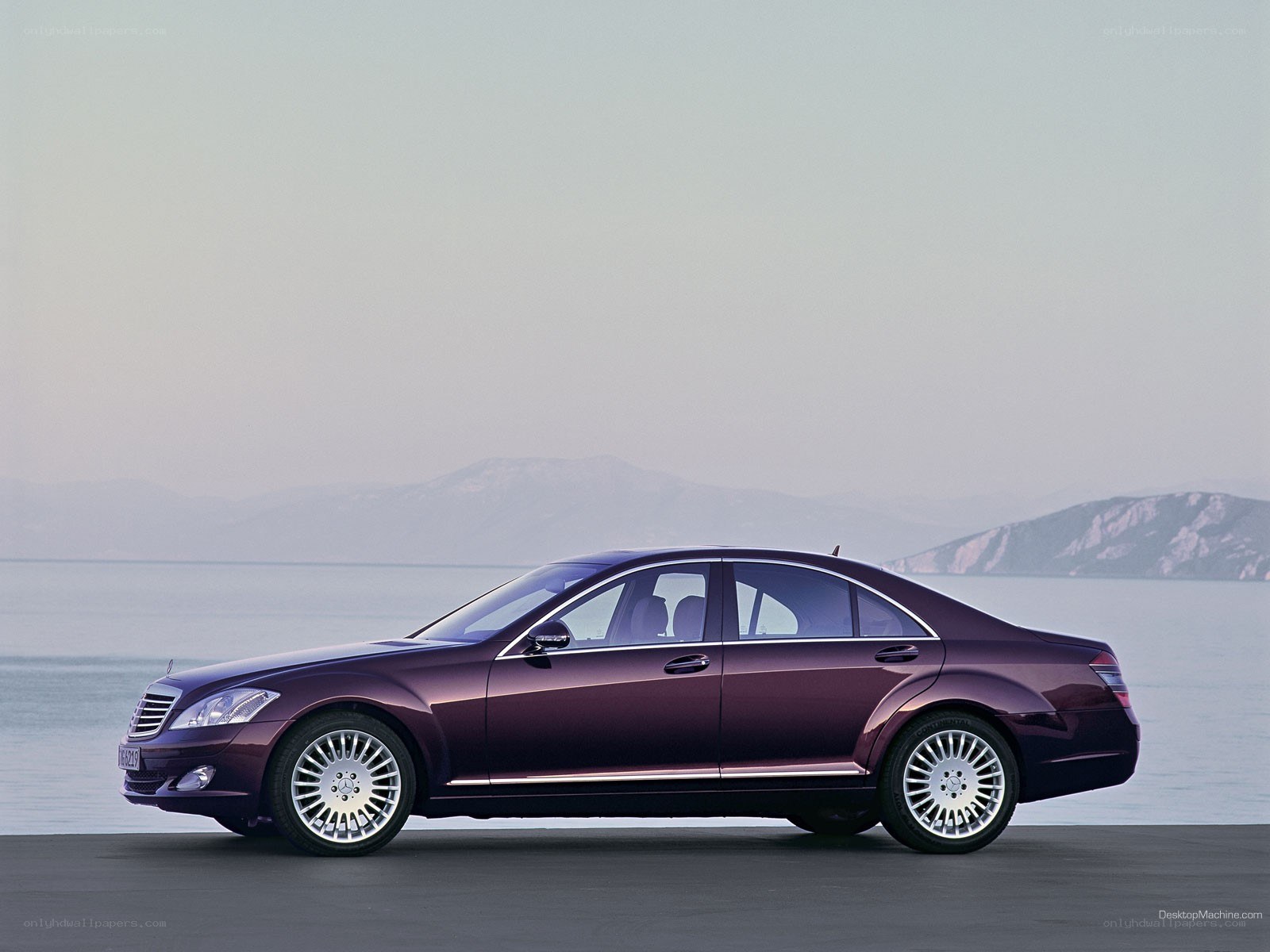 Purple Mercedes-Benz S-Class