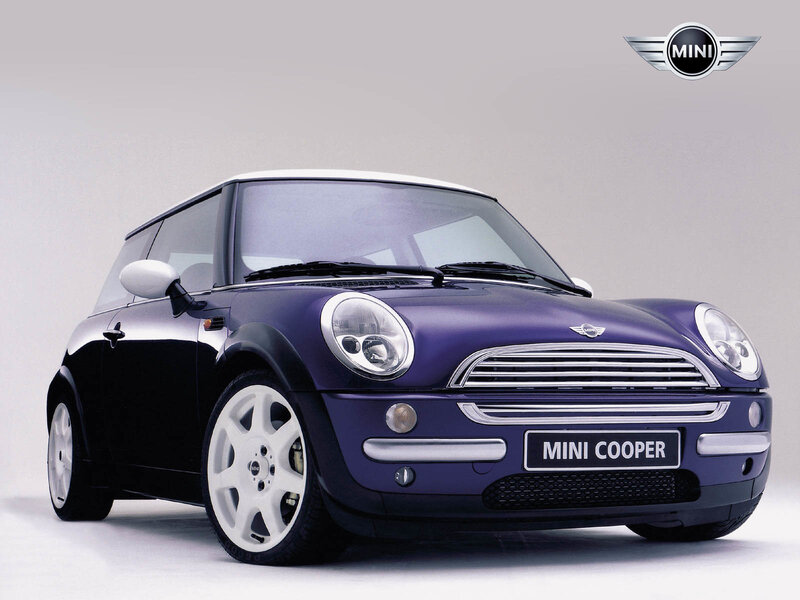 Purple Mini Cooper car