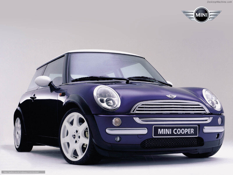 Purple Mini Cooper car