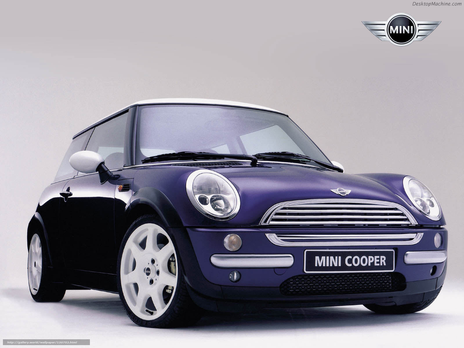 Purple Mini Cooper car