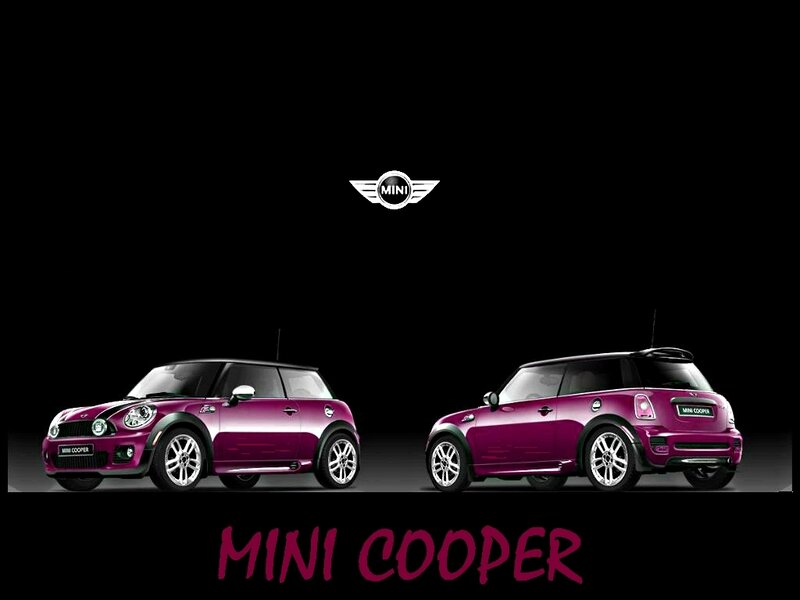 Purple Mini Cooper cars
