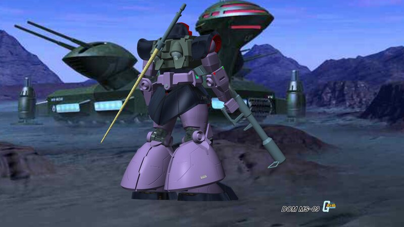 Purple Mobile Suit — Dramatic, 3d Render