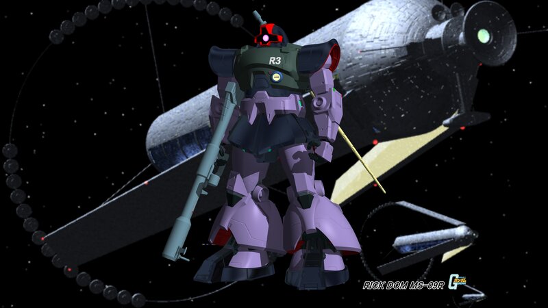 Purple Mobile Suit — Dramatic, Night