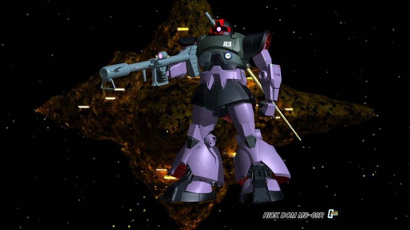 Purple Mobile Suit — Dramatic