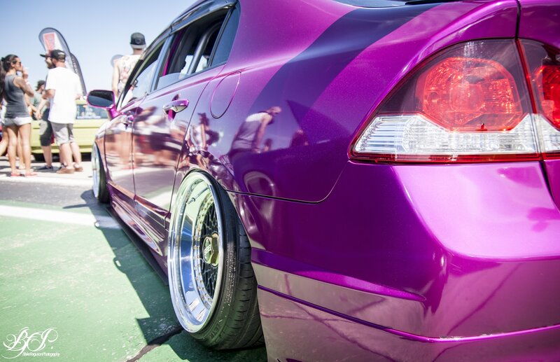 Purple Modified Car — Outdoor