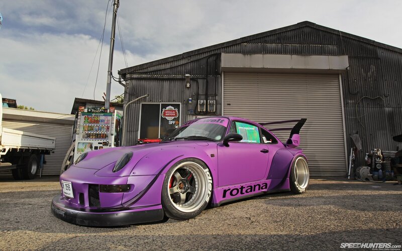 Purple Modified Porsche