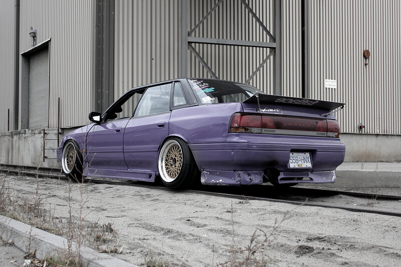 Purple Modified Sedan — Industrial