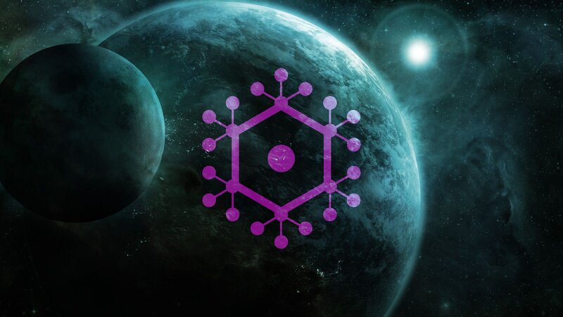 Purple Molecular Structure