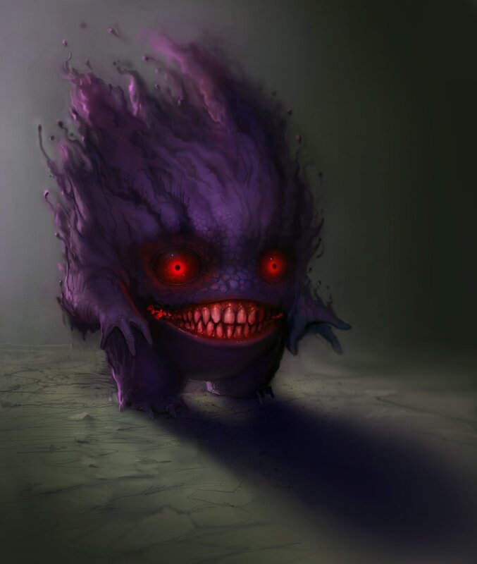 Purple Monster Creature — Menacing