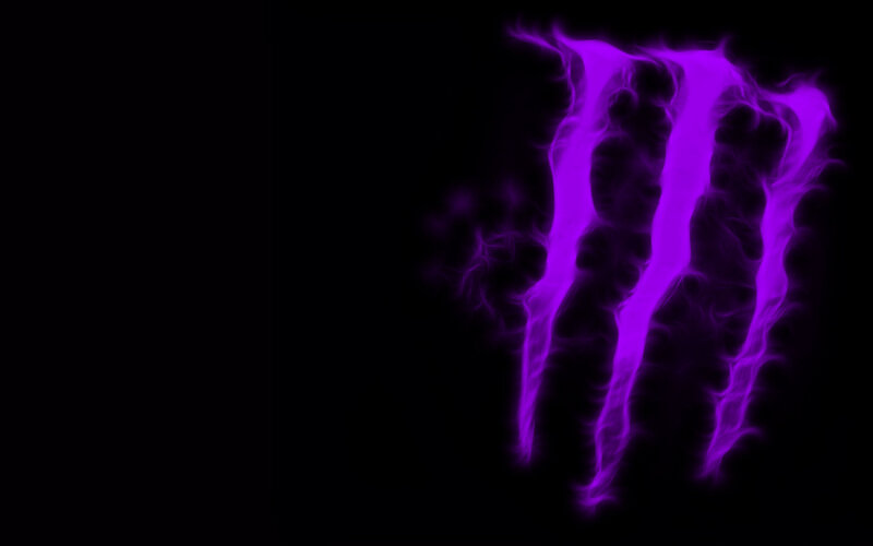 purple monster energy logo