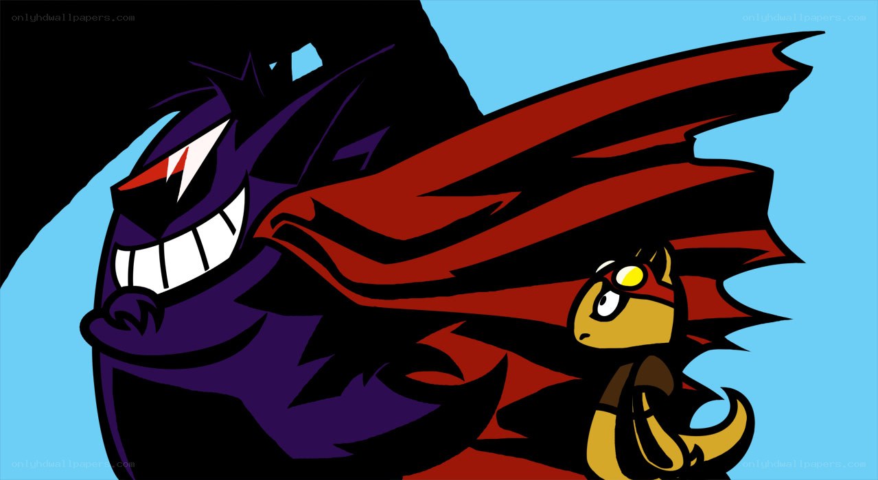 Purple monster with red cape