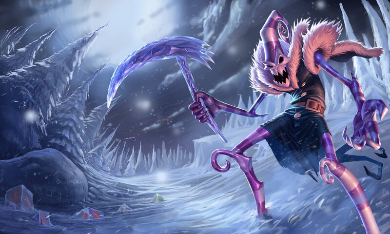 Purple Monster with Scythe