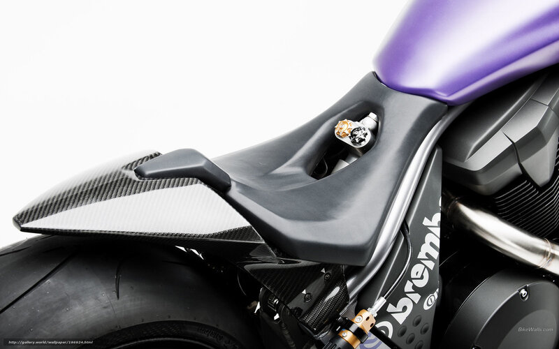 purple motorcycle seat detail