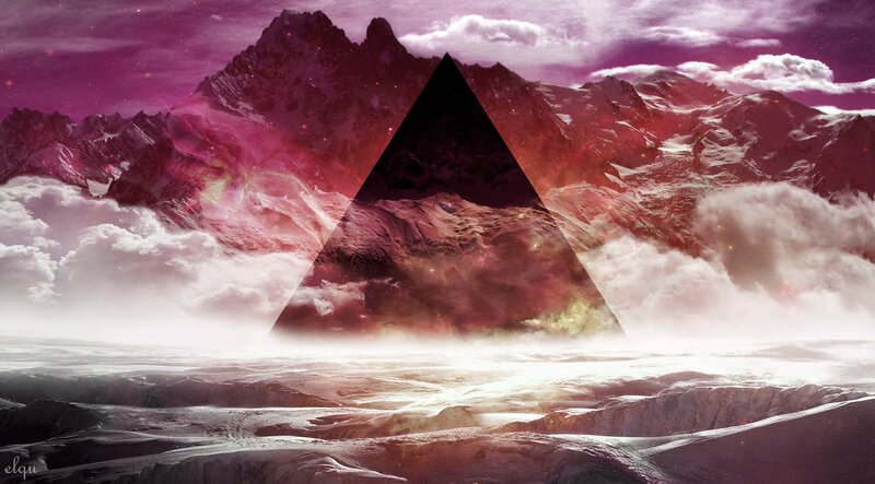 purple mountain landscape