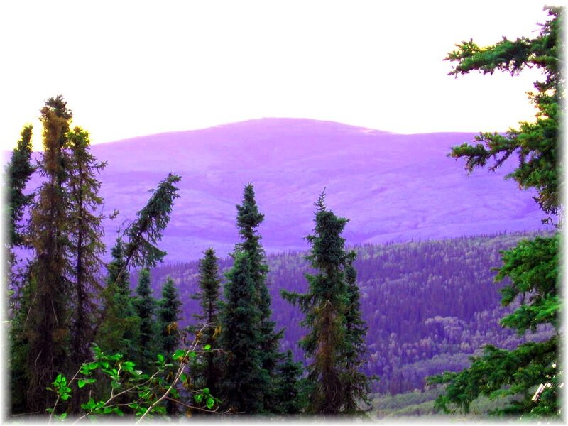Purple Mountain Landscape — Serene