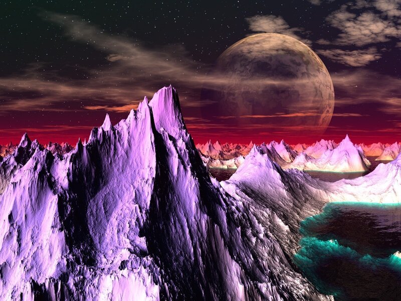 Purple Mountain Range — Dramatic
