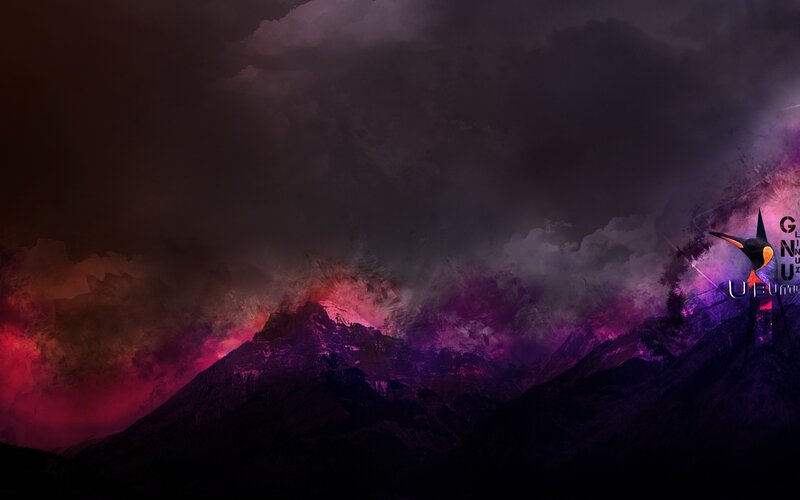 Purple mountain sunset