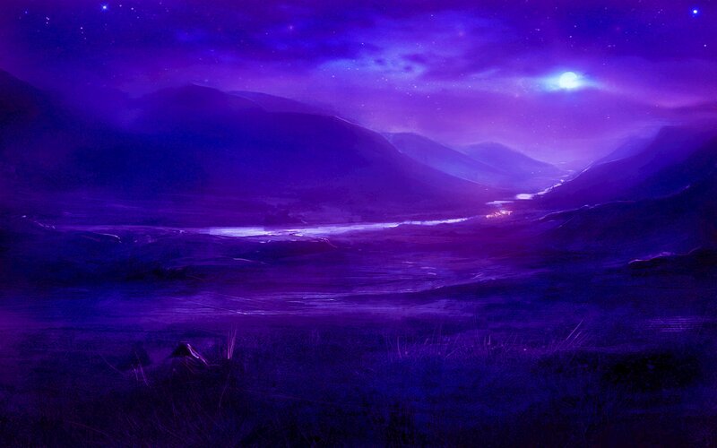 Purple Mountain Valley — Serene