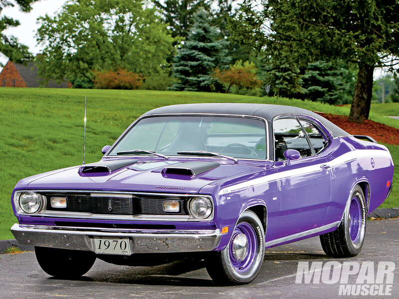Purple Muscle Car — Calm, Afternoon