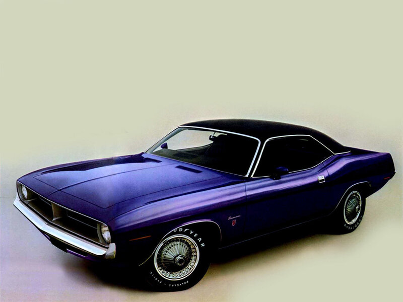 Purple Muscle Car — Classic