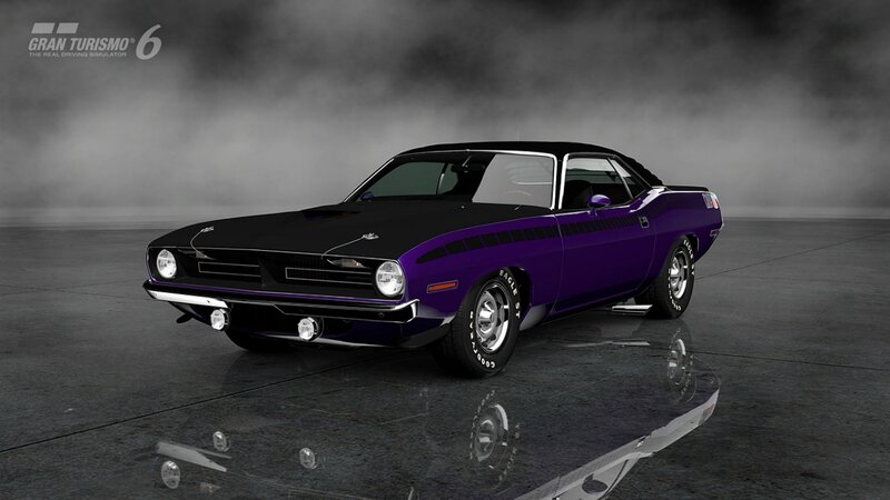 Purple Muscle Car — Dramatic, 3d Render