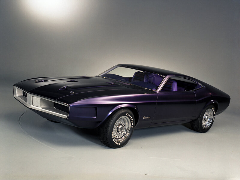 Purple Muscle Car — Dramatic, Photograph, Wheel
