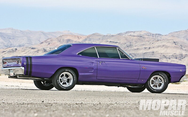Purple Muscle Car — Dramatic