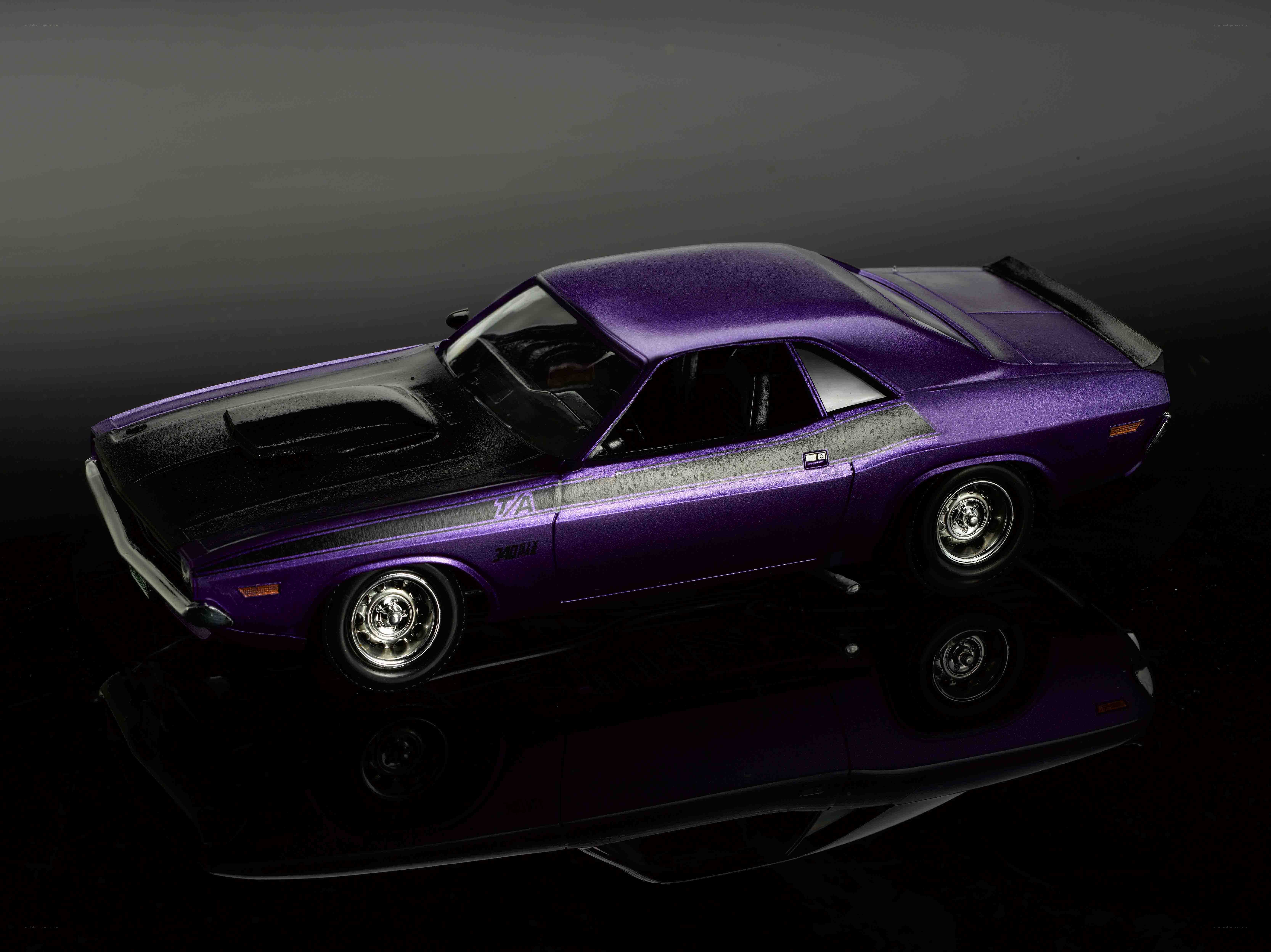 Purple muscle car model