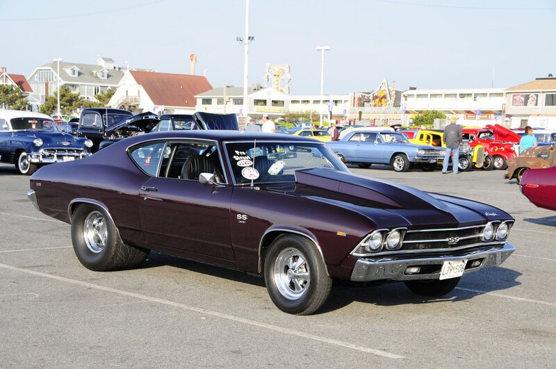 Purple Muscle Car — Outdoor