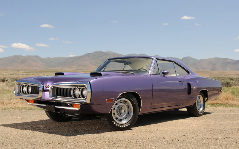 Purple Muscle Car — Serene, Afternoon, Photograph